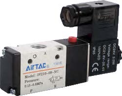 Pneumatic Valve (Solenoid) 3W2P 3V210-08NC-B DC24V 1/4"