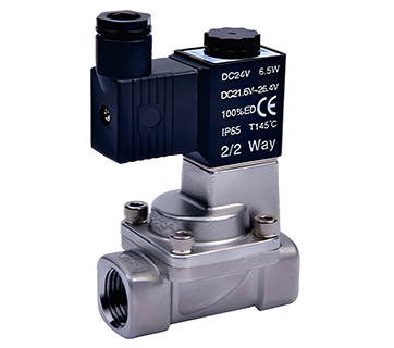 Fluid Valve 2KLA250, Stainless Steel, 1", Internal Pilot, Normally Open (Body Only)