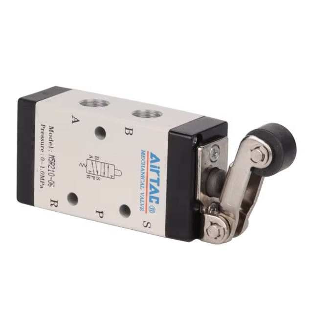 Mechanical end switch valve - Roller - Free Return - 5W2P M5L210-08 1/4"