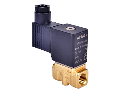 Fluid Valve 2WAX030, Brass, 1/4", 3MPa, Direct Acting, Normally Closed (Body Only)