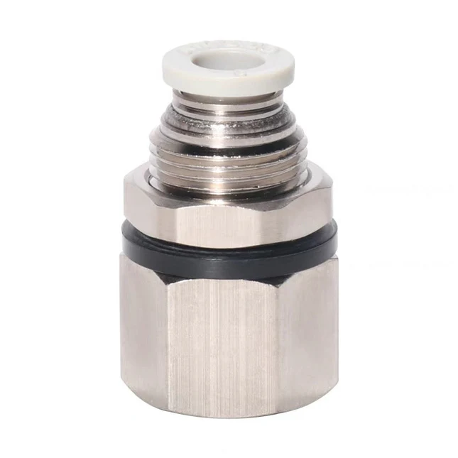 Pneumatic Bulkhead Connector PMF601 6mm 1/8"
