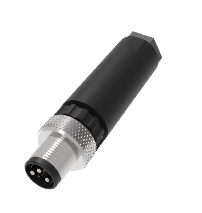 Connector 8mm, QE8-W3F, 3 Pin, Straight, Male 