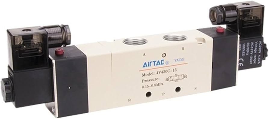 Pneumatic Valve (Solenoid) 5W3P 4V430E-15-B DC24V 1/2"