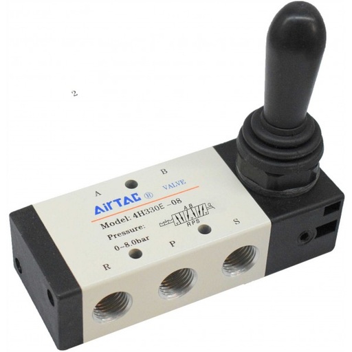 [4H330C10] Hand Lever valve(Manual Return) 5W3P 4H330C-10 3/8" (Coming late)