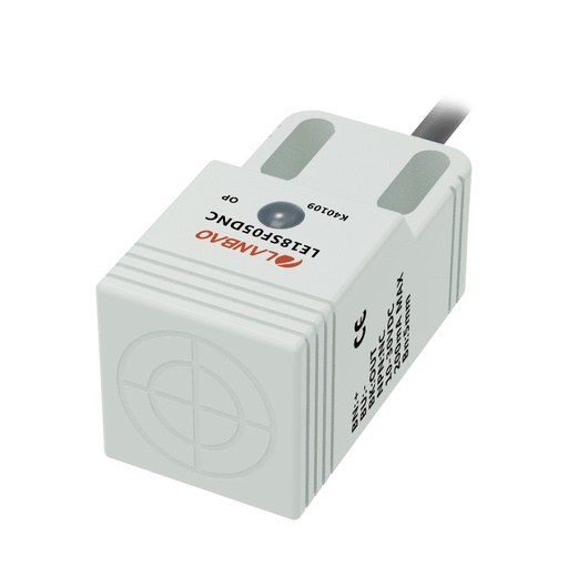 [LE18SN08DLC] Inductive Sensor Square 18mm, DC 2 Wire, Non Flush, Normally Open 